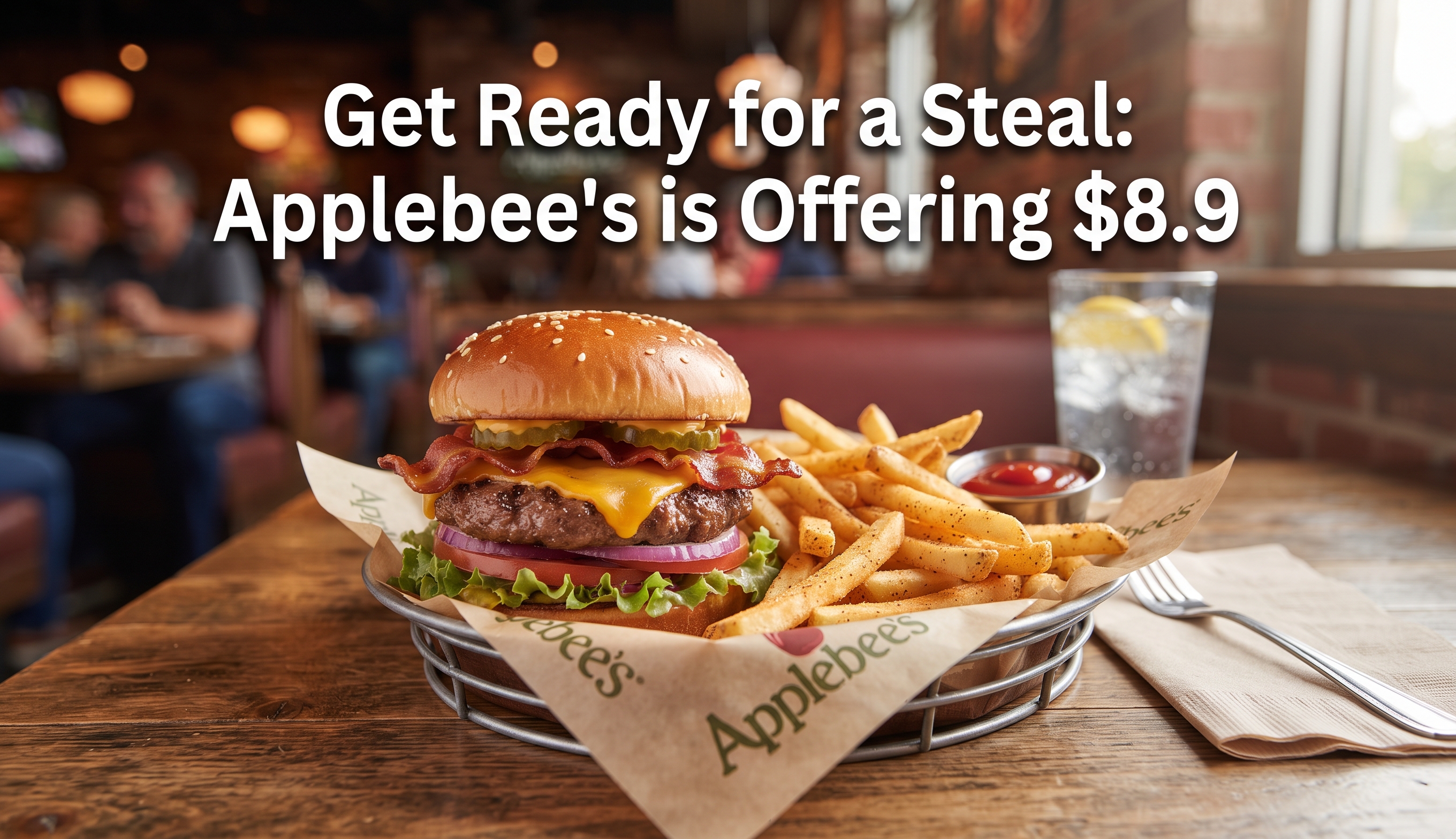 Get Ready for a Steal: Applebee's is Offering $8.99 Burger and Fries for National Cheeseburger Day!